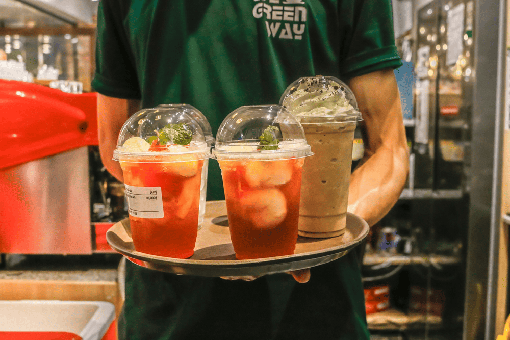 Đồ uống tại Bamos được pha chế theo công thức riêng (Nguồn: Bamos Coffee & Tea - B68 đường số 3, KDC Kim Sơn, P. Tân Phong, Quận 7)